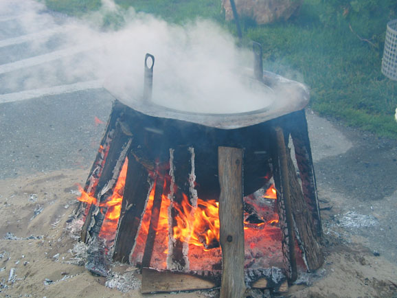 Saturday Fish Boil in  Sister Bay Park - Cooking (11) - DCFF